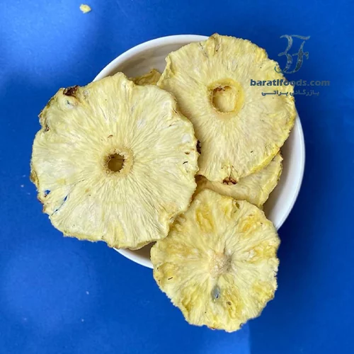 اسلایس آناناس خشک طبیعی بدون شکر 1 اسلایس آناناس خشک طبیعی بدون شکر