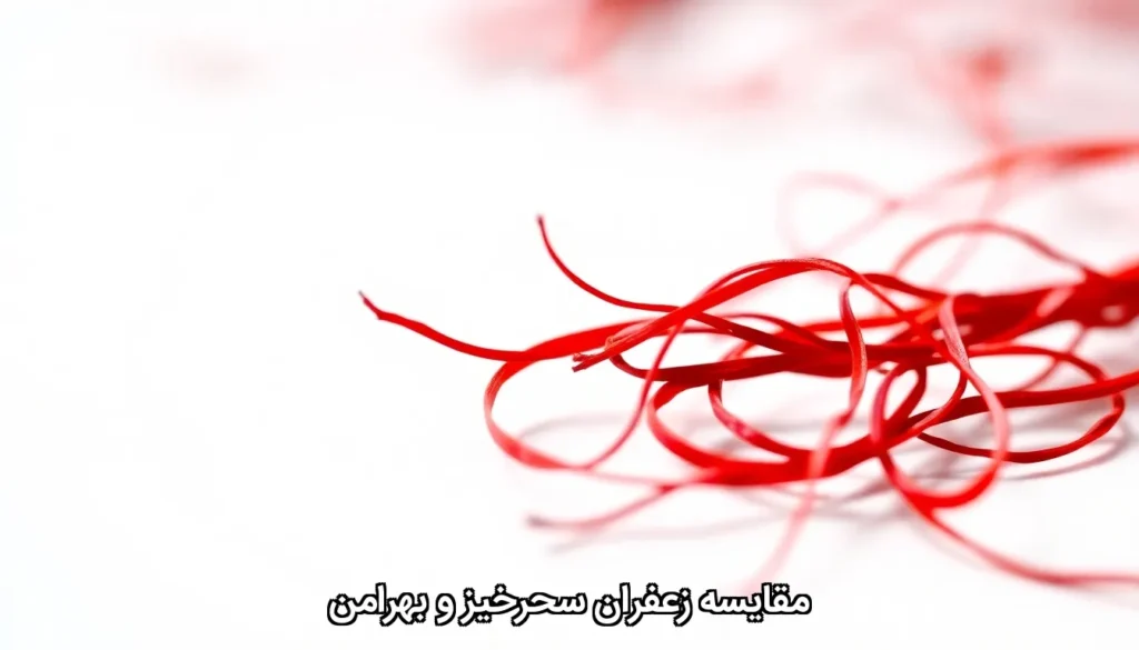 مقایسه زعفران سحرخیز و بهرامن