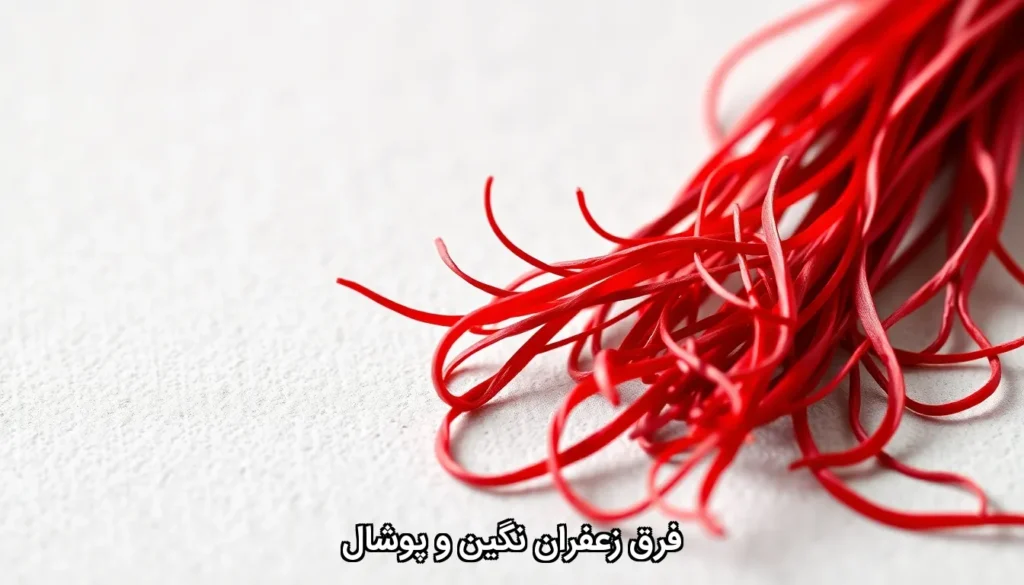 فرق زعفران نگین و پوشال