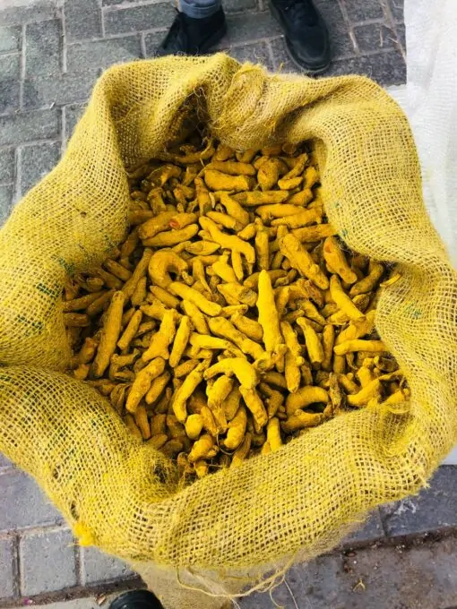 زردچوبه قلم چارمنار 3 زنجبیل قلم نسابیده درشت یک کیلویی