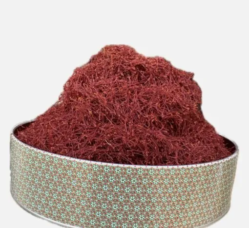 زعفران نگین طبیعی بسته بندی نیم کیلوگرم ارسال رایگان ظرف خاتم رایگان 2 زعفران نگین صادراتی